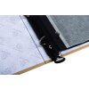 Exacompta 17602E Fotoalbum met ringmechanisme 60 zwarte paginas 32x26x4 cm Beige
