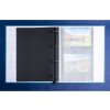 Exacompta 17603E Fotoalbum ringmechaniek 60 zwarte paginas 32x26x4cm blauwgroen