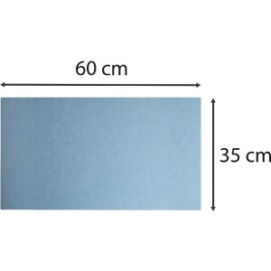 Exacompta 29124E Bureauonderlegger 35x60 cm PU tweekleurig marineblauw hemelsblauw