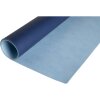 Exacompta 29124E Bureauonderlegger 35x60 cm PU tweekleurig marineblauw hemelsblauw