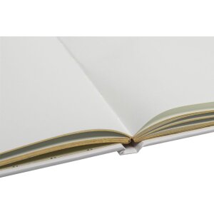 Exacompta Gastenboek Ringflower Witgoud sierrand 100 paginas 27x22 cm