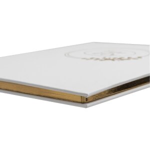 Exacompta Gastenboek Ringflower Witgoud sierrand 100 paginas 27x22 cm