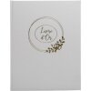 Exacompta Gastenboek Ringflower Witgoud sierrand 100 paginas 27x22 cm