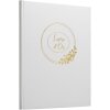 Exacompta Gastenboek Ringflower Witgoud sierrand 100 paginas 27x22 cm