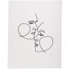 Exacompta 47689E Gastenboek 100 paginas zilver 27x22cm ivoor