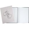 Exacompta 47689E Gastenboek 100 paginas zilver 27x22cm ivoor