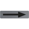 Exacompta informatiebord zelfklevende pijl 16,5x4,4 cm aluminium look grijs