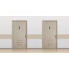Exacompta informatiebord zelfklevend aluminium look dames 16,5x4,4 cm grijs