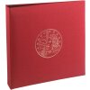 Exacompta muntenalbum 96105E Bordeaux rood 24,5x25cm kunstleer voor 215 munten