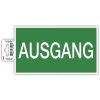 Exacompta 67006B Informatiebord zelfklevende uitgang 20 cm groen wit