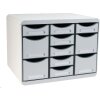 Exacompta STORE BOX MULTI ladebox 11 open lades lichtgrijs