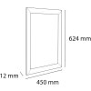 Exacompta 8294358D Posterhouder aluminium A2 Exacryl zilver