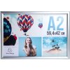 Exacompta 8294358D Posterhouder aluminium A2 Exacryl zilver