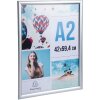 Exacompta 8294358D Posterhouder aluminium A2 Exacryl zilver