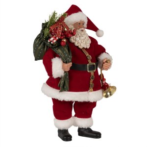 Clayre & Eef 65597 Kerstman Decoratie Rood Wit...