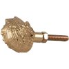 Clayre Eef Deurknop Schelp Goudkleurig 4x3x3 cm Retro Vintage Polyresin