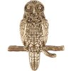 Clayre Eef Deurknop Uil Goudkleurig Ijzer 5x4x6 cm Decoratieve Meubelgreep Vintage Stijl