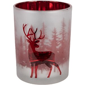 Clayre & Eef 6GL4665 Theelichthouder Set van 3 Wit...