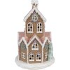 Clayre & Eef 6PR4308 Decoratiehuisje met LED Ø 14x22 cm / 3xAAA