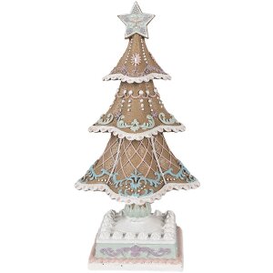 Clayre & Eef 6PR4320 Decoratie kerstboom 12x12x25 cm