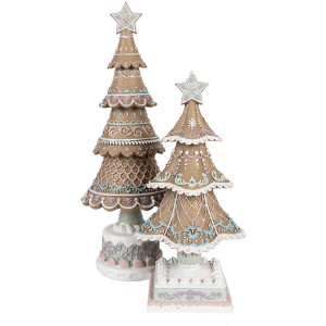 Clayre & Eef 6PR4320 Decoratie kerstboom 12x12x25 cm