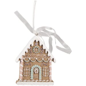 Clayre & Eef 6PR4322 Decoratie Hanger Huis 6x1x8 cm
