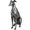 Clayre & Eef 6PR5068 Decoratie Hond Zilverkleurig 20x10x30 cm