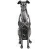 Clayre & Eef 6PR5068 Decoratie Hond Zilverkleurig 20x10x30 cm
