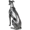 Clayre & Eef 6PR5068 Decoratie Hond Zilverkleurig 20x10x30 cm