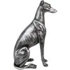 Clayre & Eef 6PR5068 Decoratie Hond Zilverkleurig 20x10x30 cm