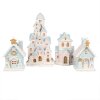 Clayre & Eef 6PR4201 Decoratiehuisje met LED 9x8x15 cm