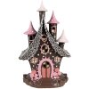 Clayre & Eef 6PR4240 Decoratiehuisje met LED 16x13x26 cm / 3xAA