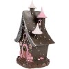 Clayre & Eef 6PR4240 Decoratiehuisje met LED 16x13x26 cm / 3xAA