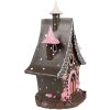 Clayre & Eef 6PR4240 Decoratiehuisje met LED 16x13x26 cm / 3xAA