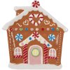 Clayre & Eef 6CE1784 Klein bord peperkoekhuis ontwerp 20x21x2 cm