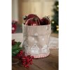 Clayre Eef GBB21 Kussenhoes Peperkoek Huis Bruin Wit 40x40 cm Katoen Landhuis