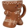 Clayre & Eef Mok Peperkoek Man 325 ml Bruin Keramische Mok Kerstmis