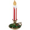 Clayre & Eef 6PR4241 Sierkaars LED Rood Wit 18x17x38 cm Landelijke stijl