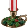 Clayre & Eef 6PR4241 Sierkaars LED Rood Wit 18x17x38 cm Landelijke stijl