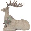 Clayre Eef decoratief figuur hert bruin 31x16x29 cm polyresin landelijke stijl