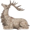 Clayre Eef Decoratief Figuur Hert Bruin 29x15x27 cm Polyresin Landelijke Stijl