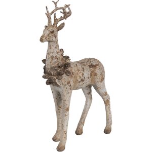 Clayre Eef Decoratieve Figuur Set 2 Herten Bruin...