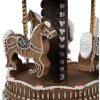 Clayre Eef Muziekdoos Carrousel Bruin Kerstdecoratie Peperkoek Stijl