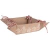 Clayre Eef Broodmand Peperkoekhuisje 35x35x8 cm Bruin Katoen Landelijke Stijl