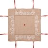 Clayre Eef Broodmand Peperkoekhuisje 35x35x8 cm Bruin Katoen Landelijke Stijl