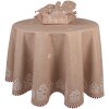 Clayre Eef Broodmand Peperkoekhuisje 35x35x8 cm Bruin Katoen Landelijke Stijl
