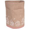 Clayre Eef GBB50 Broodmand Peperkoekhuisje Bruin Rond Katoen Ø 15x16 cm