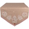 Clayre Eef GBB65 Tafelloper 50x160 cm Bruin katoenen peperkoekhuisje