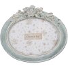 Clayre & Eef Fotolijst Ovaal 13x18 cm Groen Vintage Plastic Glas