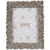 Clayre & Eef 2F1183 Fotolijst Zilverkleurig 18x2x23 cm Retro Bloemmotief